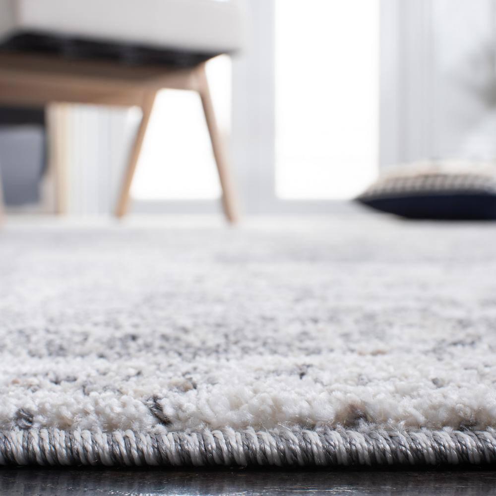 Aston ASN705 Power Loomed Indoor Area Rug - Grey/Ivory - 9'x12' - Safavieh