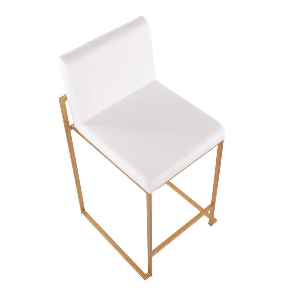 Rego Upholstered Counter Stool with Metal Frame