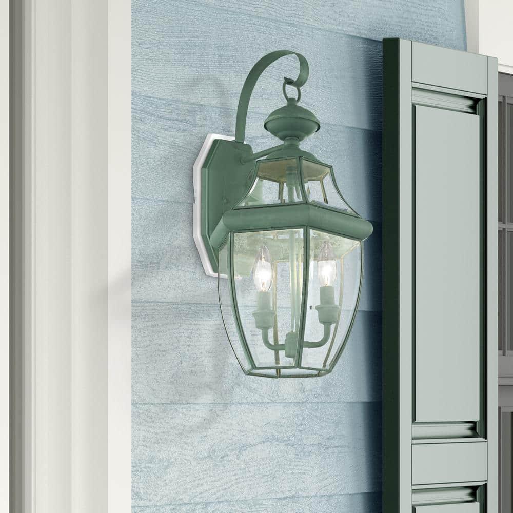 Livex Lighting Monterey 2 - Light Wall Light in  Verdigris