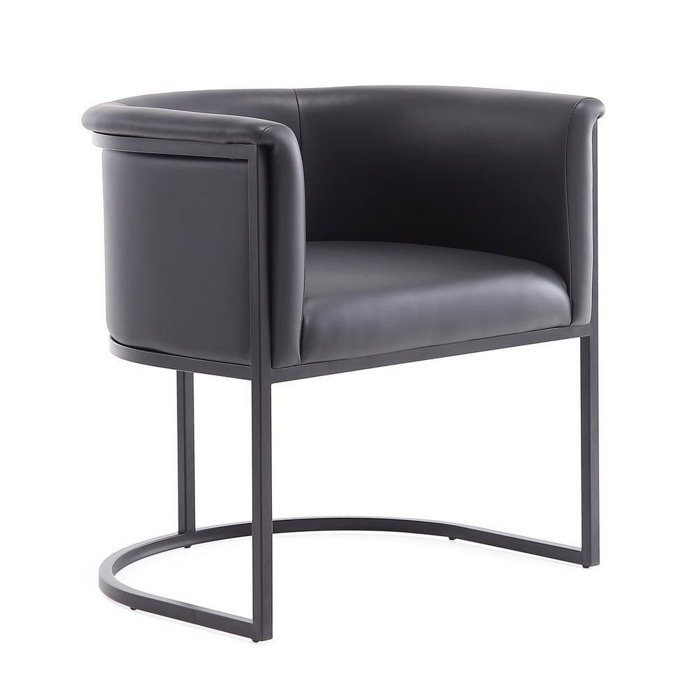 Ceets Bali Saddle And Black Faux Leather Dining Chair (Set Of 2) (Set of 2)