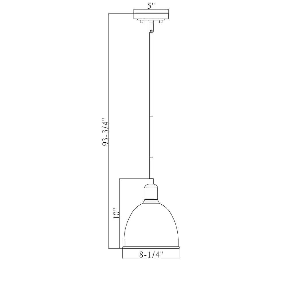 Z-Lite Sawyer 1 - Light Pendant in  Matte Black