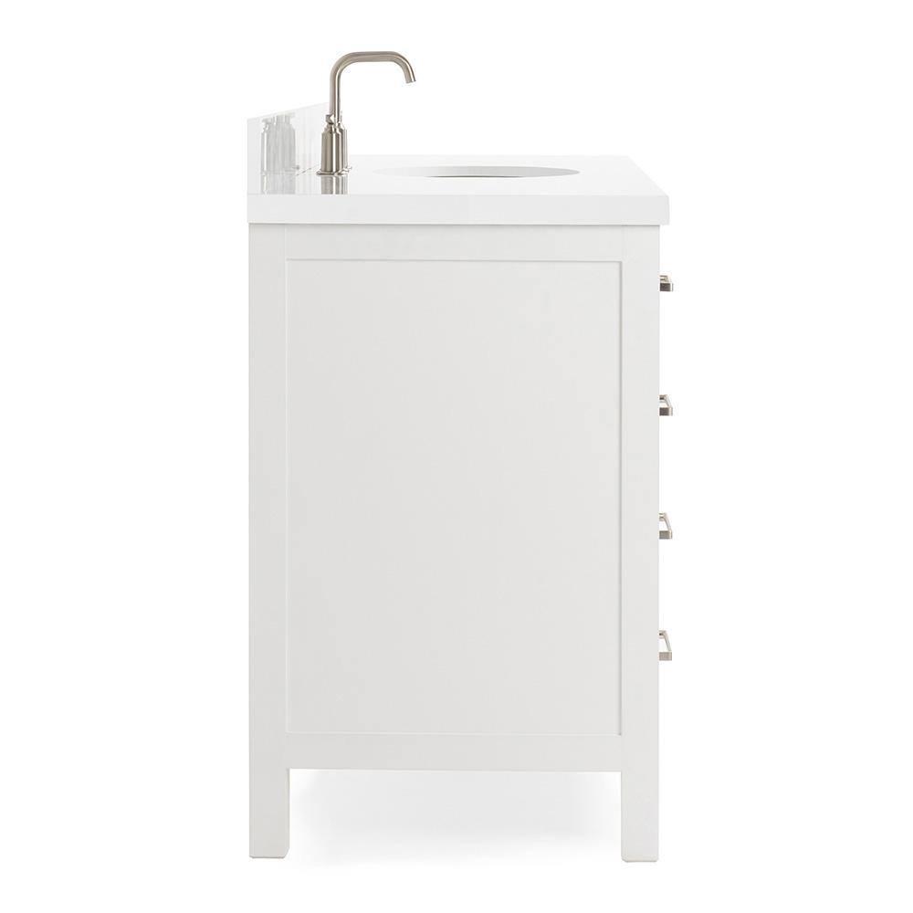 Ariel A055swqovo Cambridge 55" Free Standing Single Basin Vanity Set - White