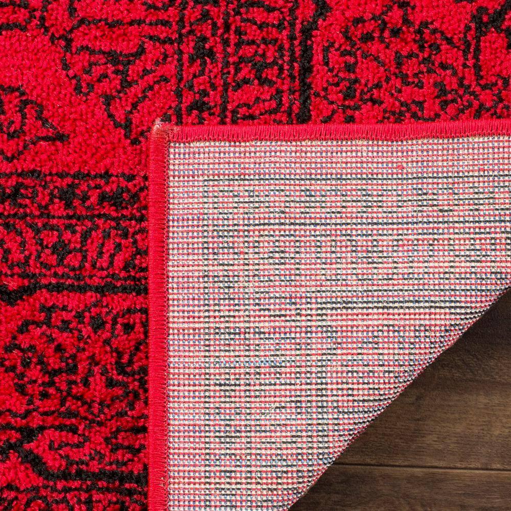 Adirondack ADR108 Machine Made Indoor Accent Rug - Red/Black - 3'x5' - Safavieh