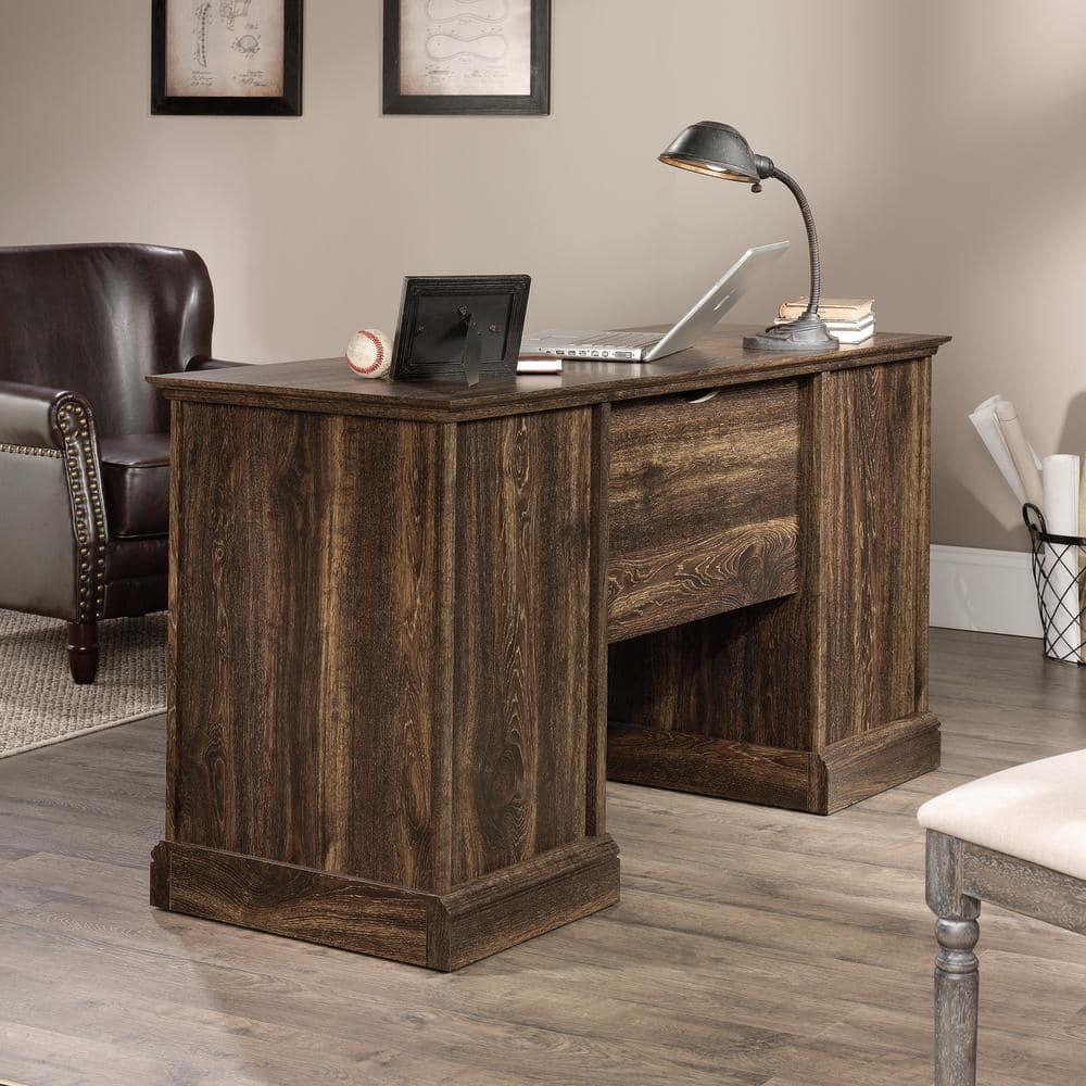 Sauder Barrister Lane Executive Desk, Iron Oak Finish