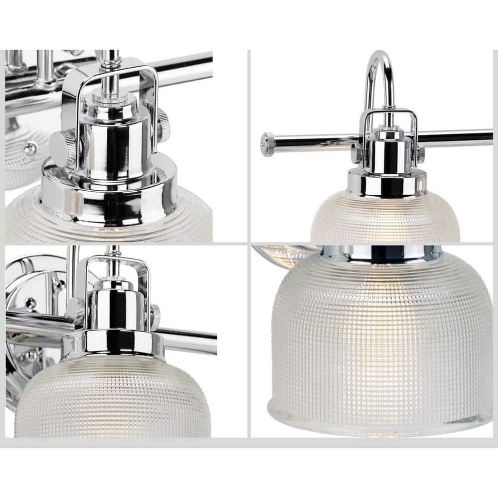 Rosser 3 Light Transparent Dimmable Vanity Light