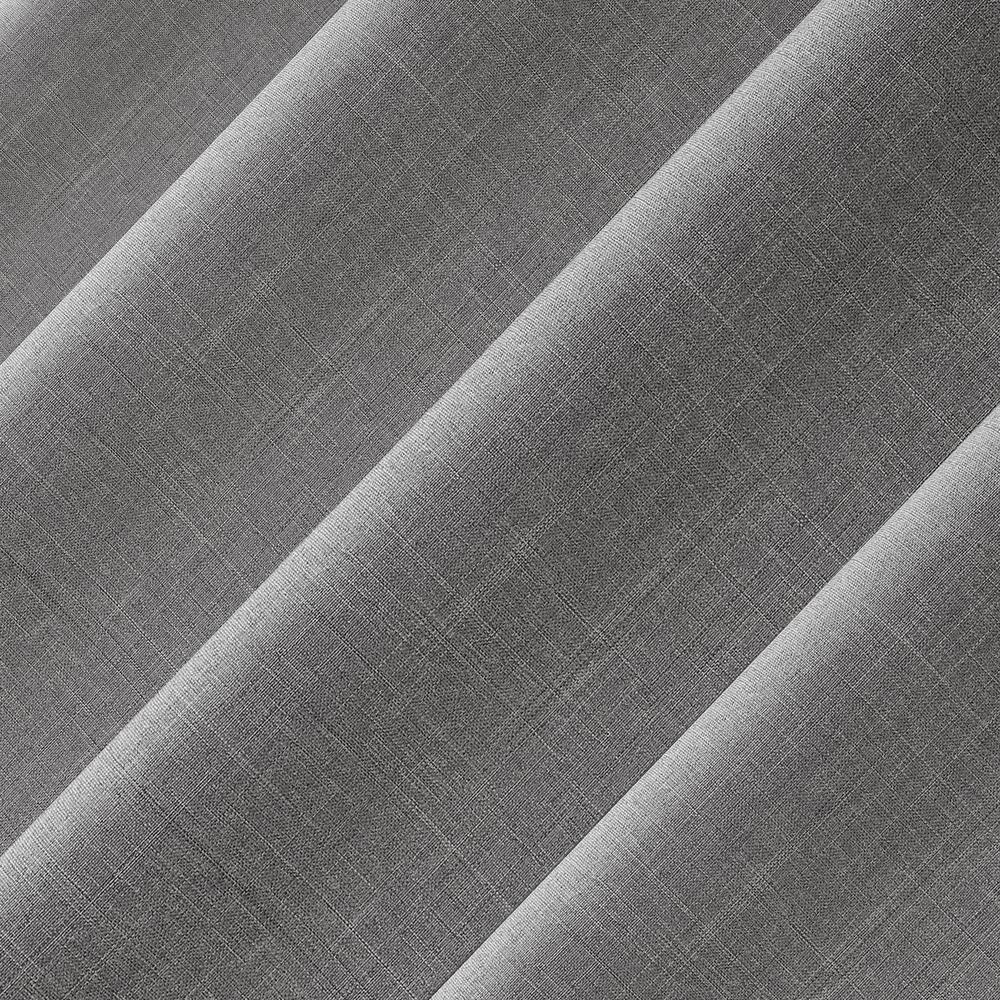 40"x84" No. 918 Light Filtering Semi-Sheer Joshua Heathered Texture Tab Top Curtain Panel Silver: Modern Indoor Decor