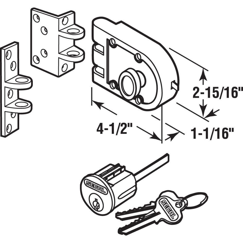 Prime-Line Bronze, Double Cylinder Deadlock (Single Pack)