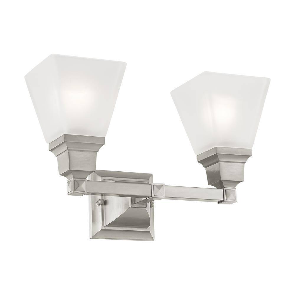 Livex Lighting Mission 2 - Light Vanity in  Brushed Nickel