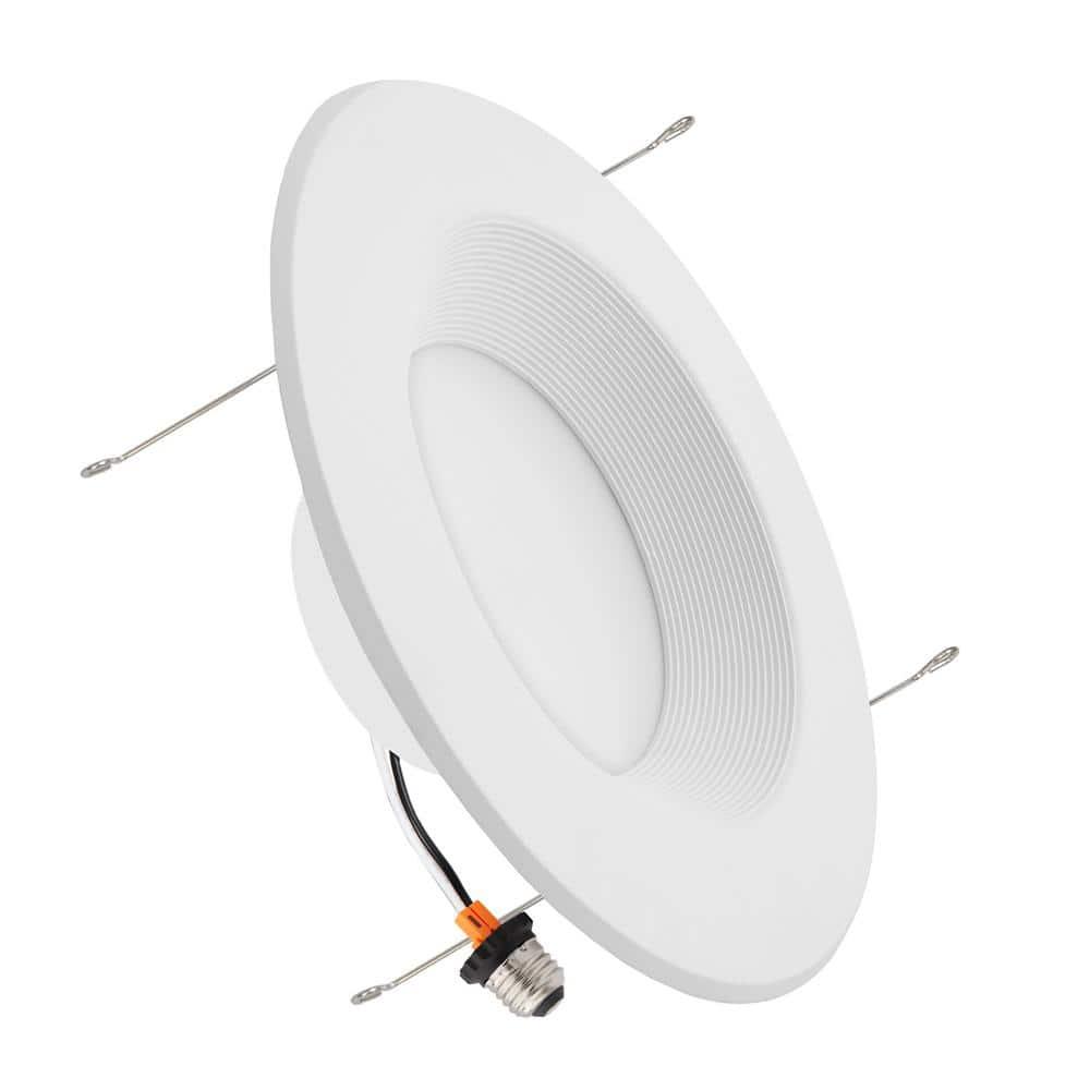 Maxxima 12 Pack 5 in. & 6 in. 5 CCT Retrofit Recessed LED Downlight - 1300 Lumens, E-26 Quick Connect, Dimmable, Color Selectable 2700K-5000K (2700K/3000K/3500K/4000K/5000K), Ideal for Contractors