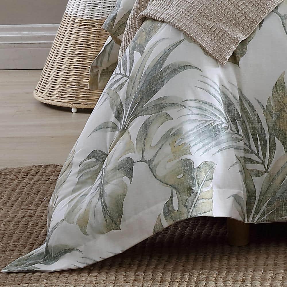 Tommy Bahama Home Tommy Bahama Waimea Bay Green Cotton Reversible Comforter Set
