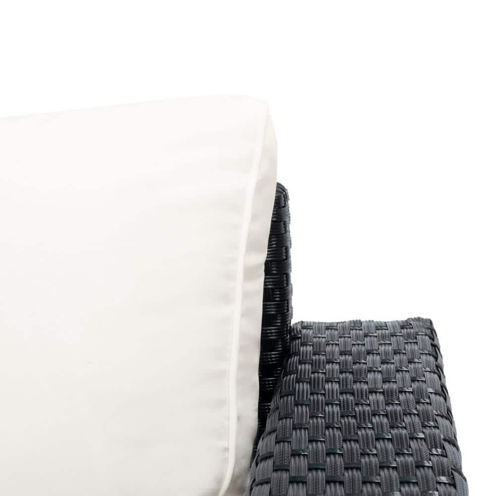 Machie 4Pc Living Set - Indoor/Outdoor - PAT7508 - Black/Beige - Safavieh