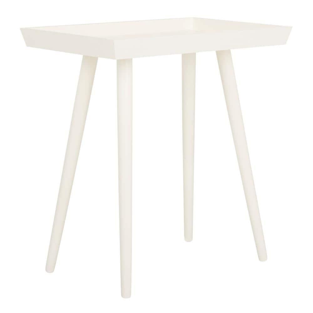 Nonie Tray Accent Table - Vintage White - Safavieh.
