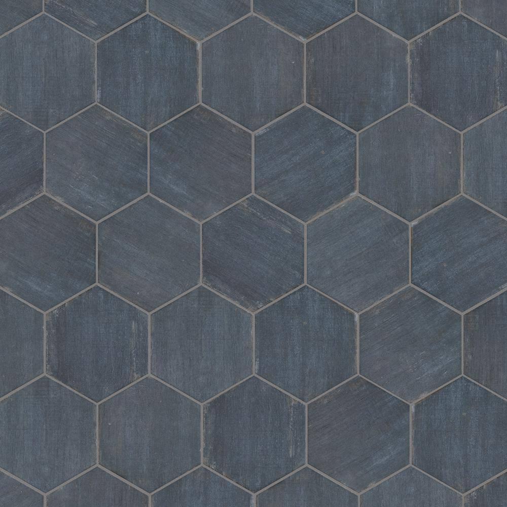 Retro 7" x 8" Porcelain Wood Look Wall & Floor Tile