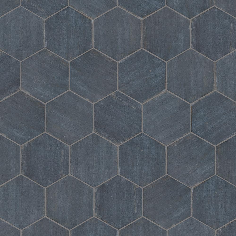 Retro 7" x 8" Porcelain Wood Look Wall & Floor Tile