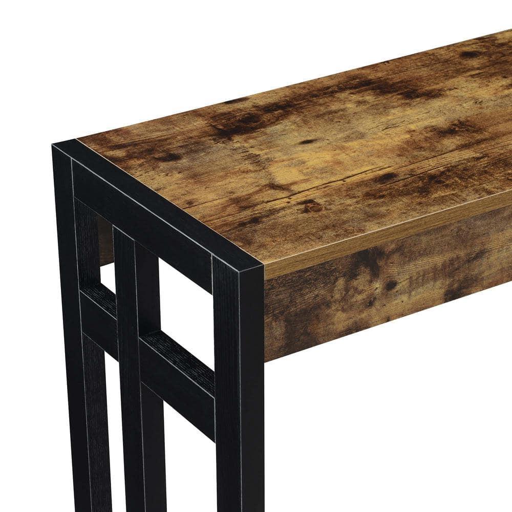 Convenience Concepts Monterey Console Table, Barnwood/Black