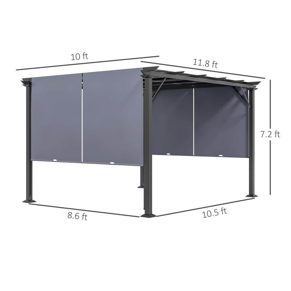 Outsunny Steel Patio Gazebo