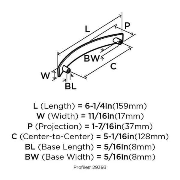 Extensity 5 1/16" Center to Center Arch Pull
