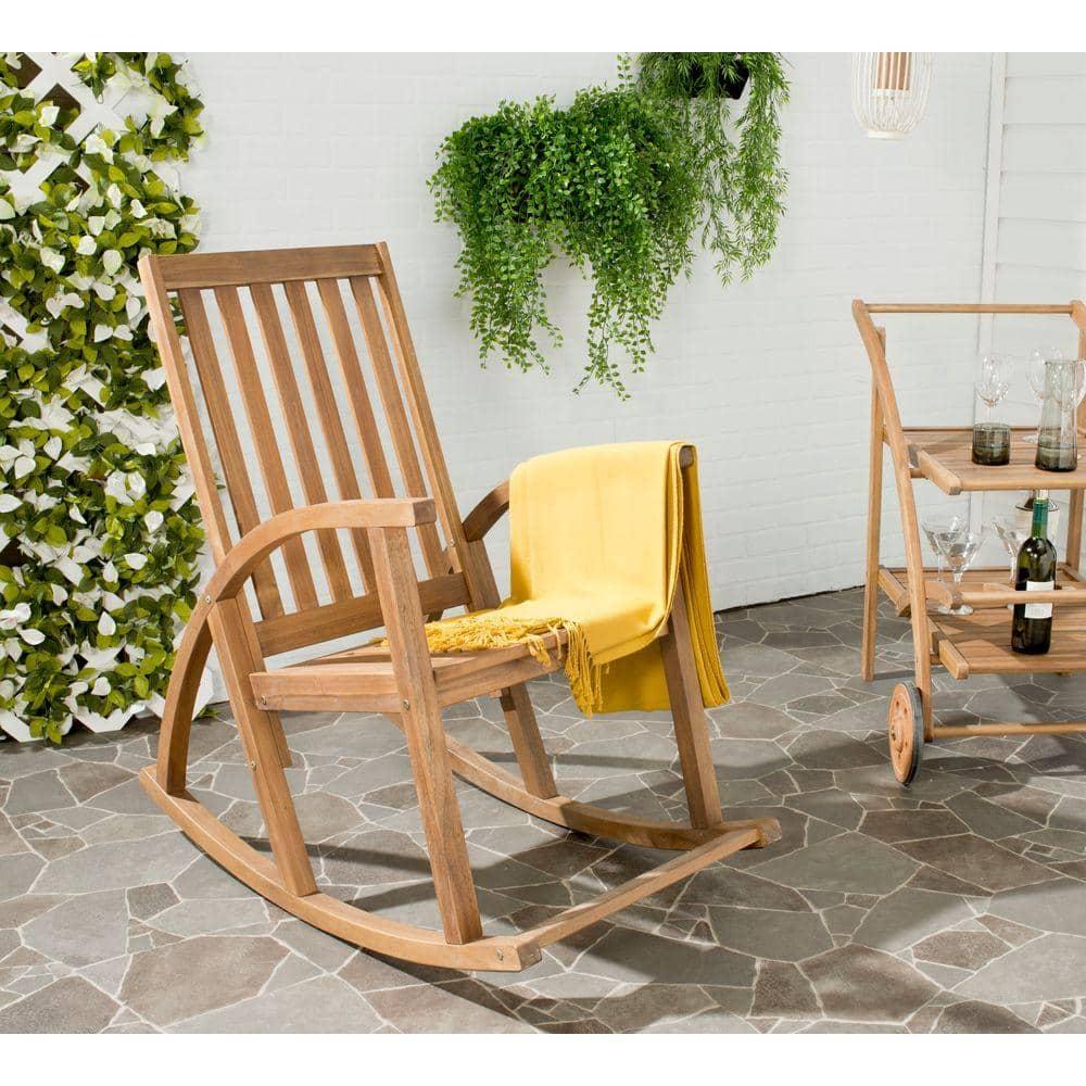 Clayton Rocking Chair Indoor/Outdoor - PAT7003 - Teak - Safavieh