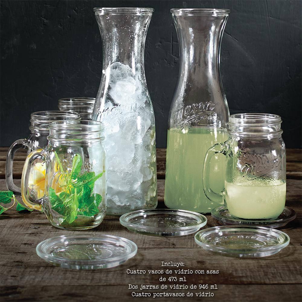 Mason Craft & More 10Pc Glassware Set