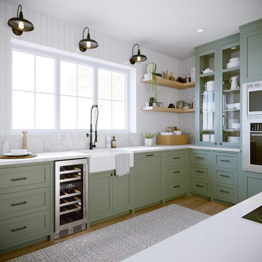 Avallon Awc152dzrh 15" Wide 23 Bottle Capacity Dual Zone Wine Cooler - Stainless Steel