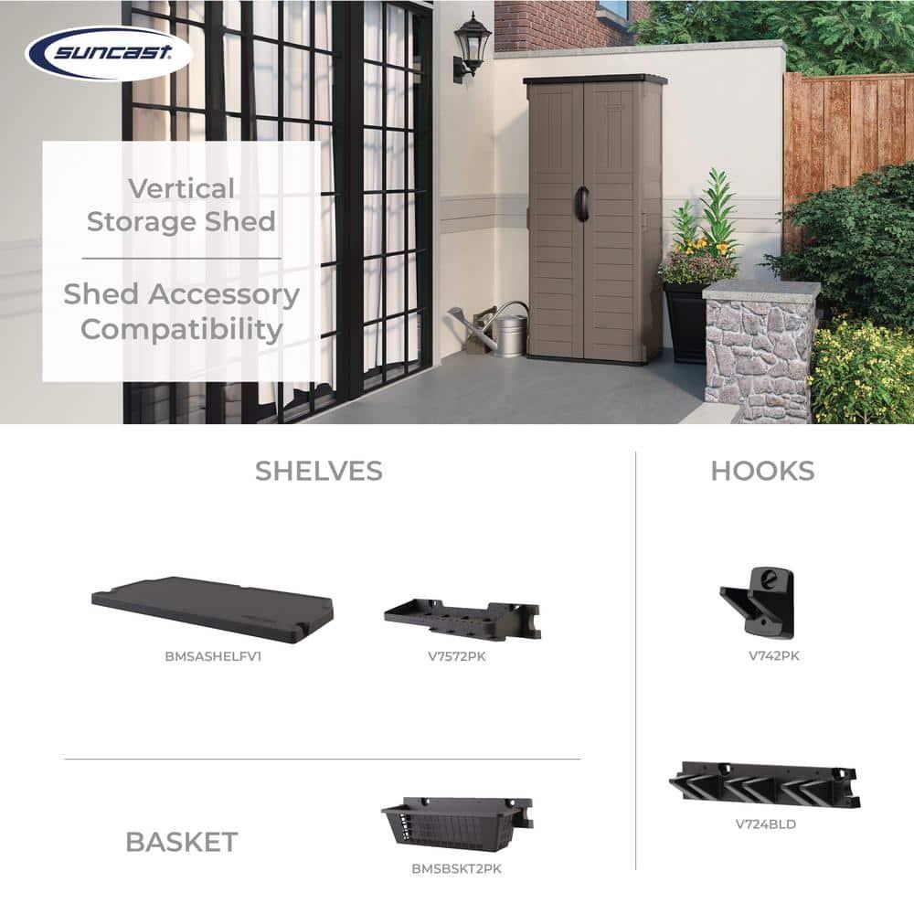 Suncast Outdoor Resin Horizontal Storage Shed