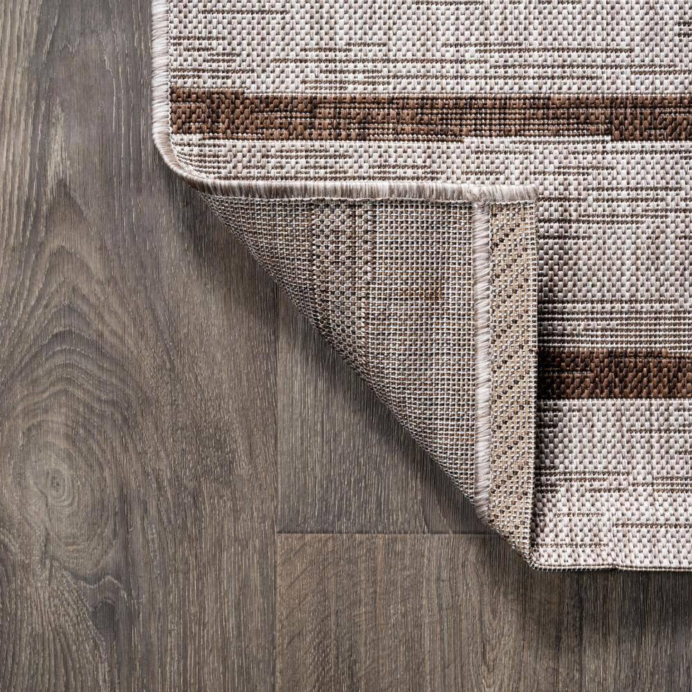 3'x5' Colonia Berber Stripe Indoor/Outdoor Area Rug, Beige/Brown - JONATHAN Y
