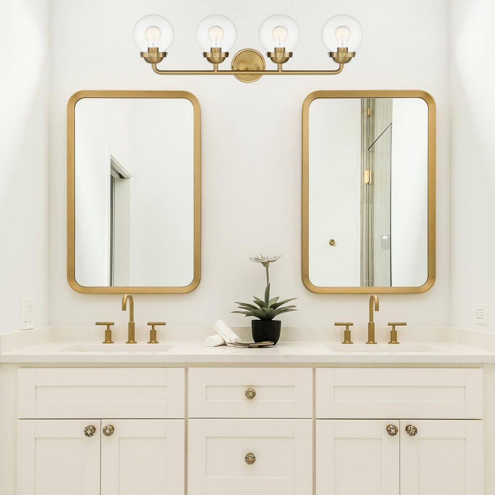 Designers Fountain - Four Light Bathroom Fixture - Knoll - Four Light Bath Bar