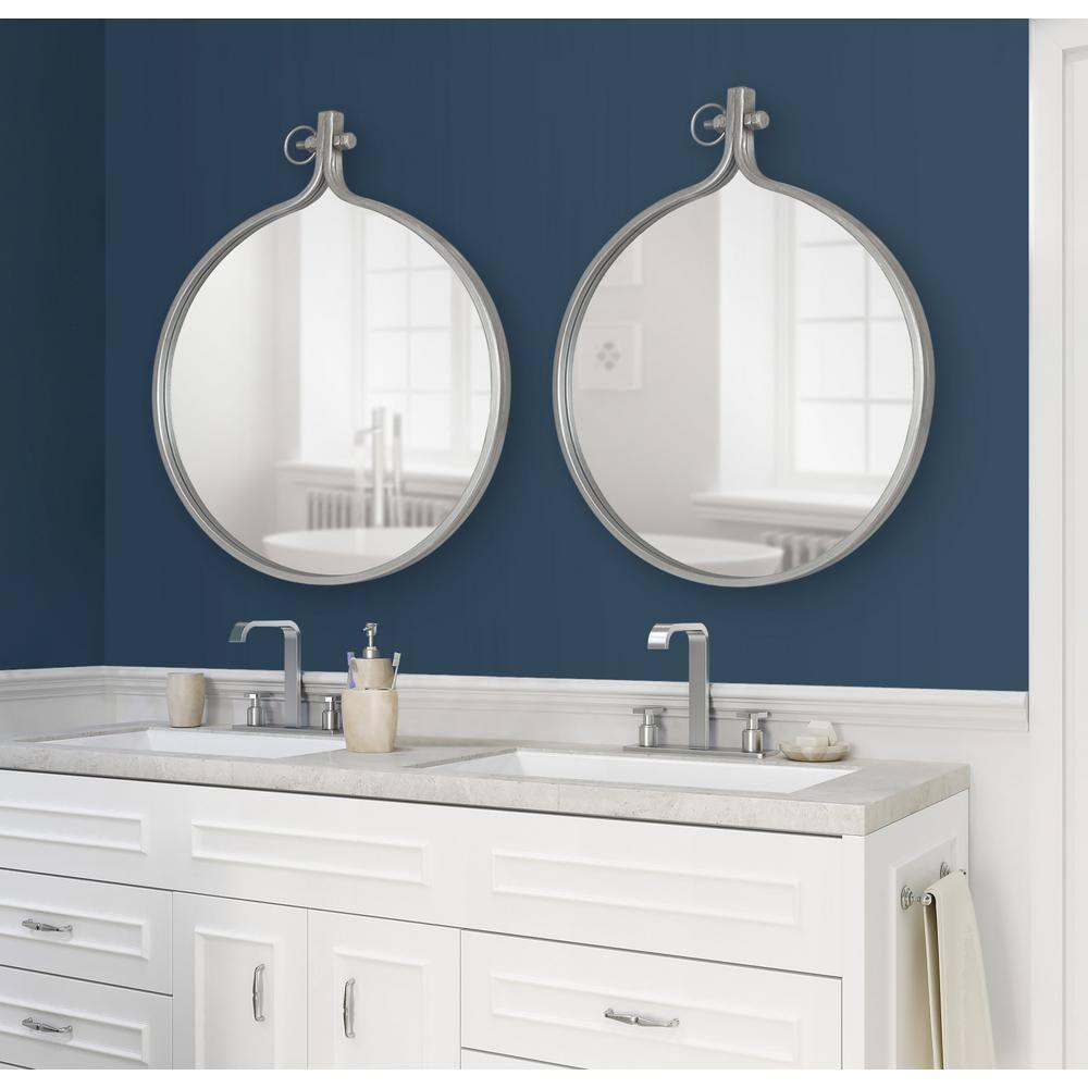 23.5" x 28.5" Yitro Irregular Wall Mirror Silver - Kate & Laurel All Things Decor: Vintage Farmhouse Style, Easy to Hang