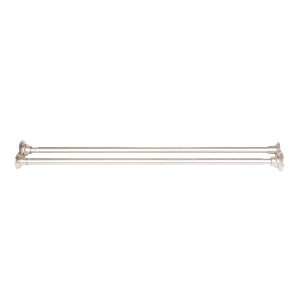 72'' Straight Tension Shower Curtain Rod & Hook Set