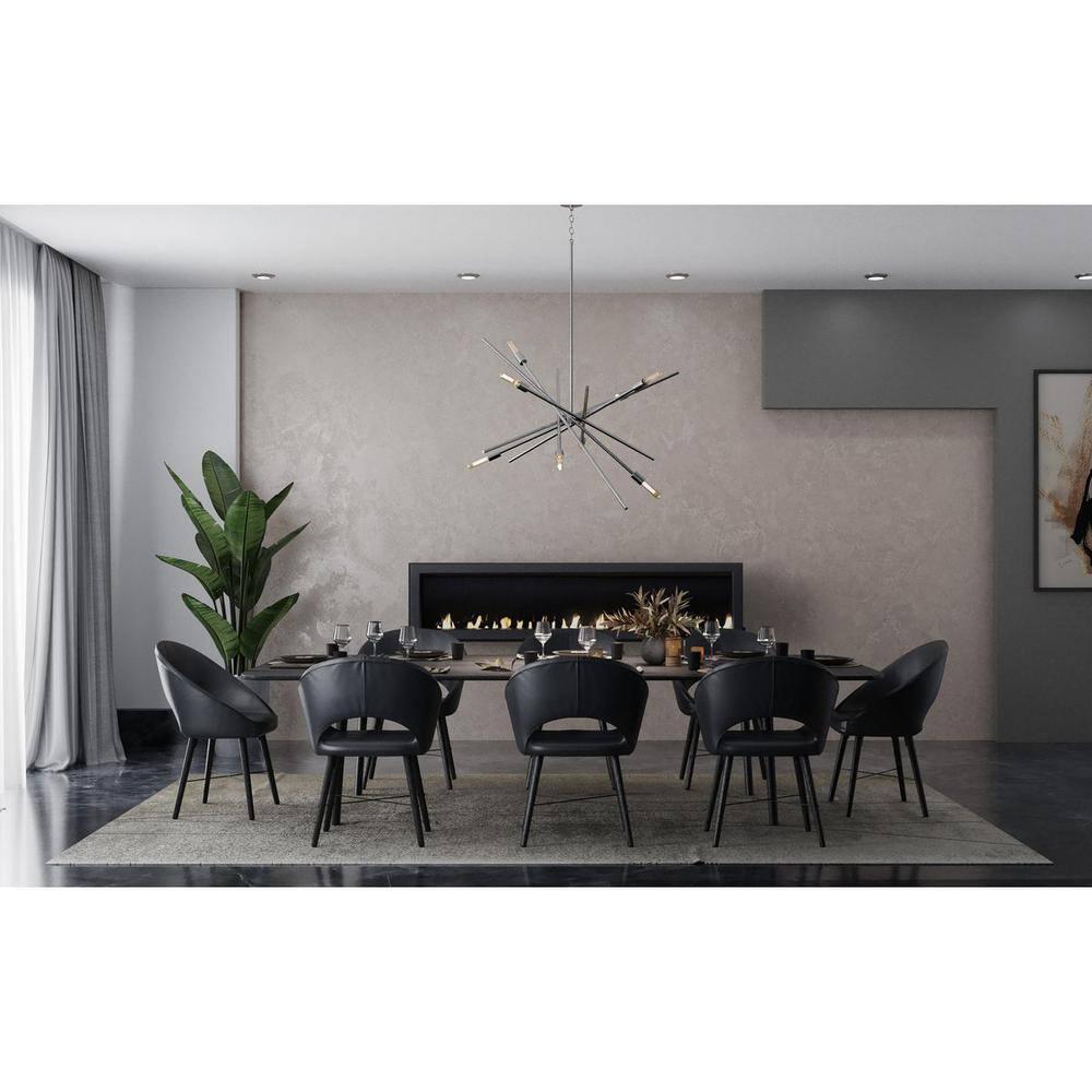 Progress Lighting Astra 6-Light Chandelier, Brushed Nickel, No Shade