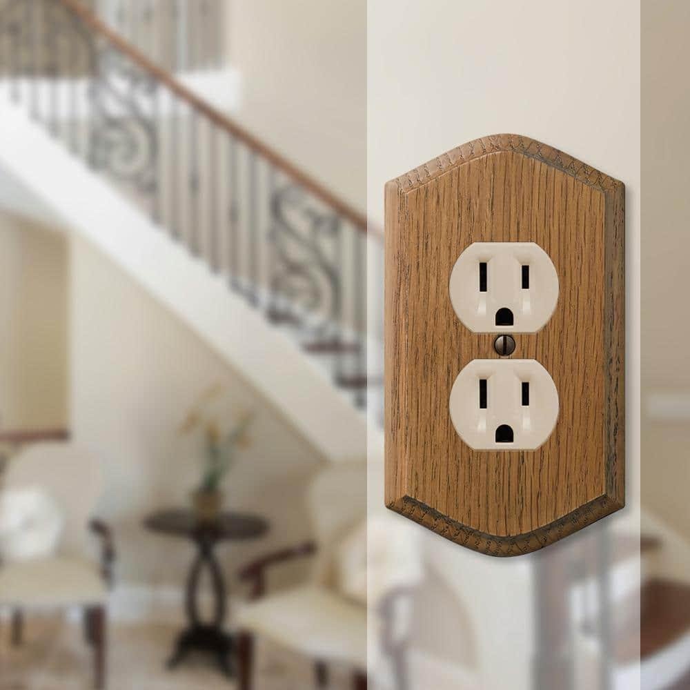 Amerelle Country No Subject 1 - Gang Duplex Outlet Jumbo Wall Plate