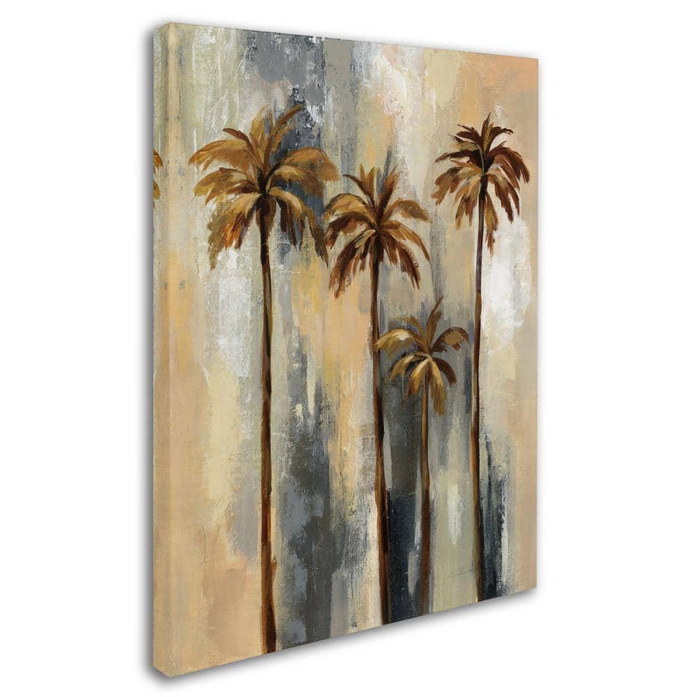 Trademark Fine Art 'Palm Trees II' Canvas Art by Silvia Vassileva