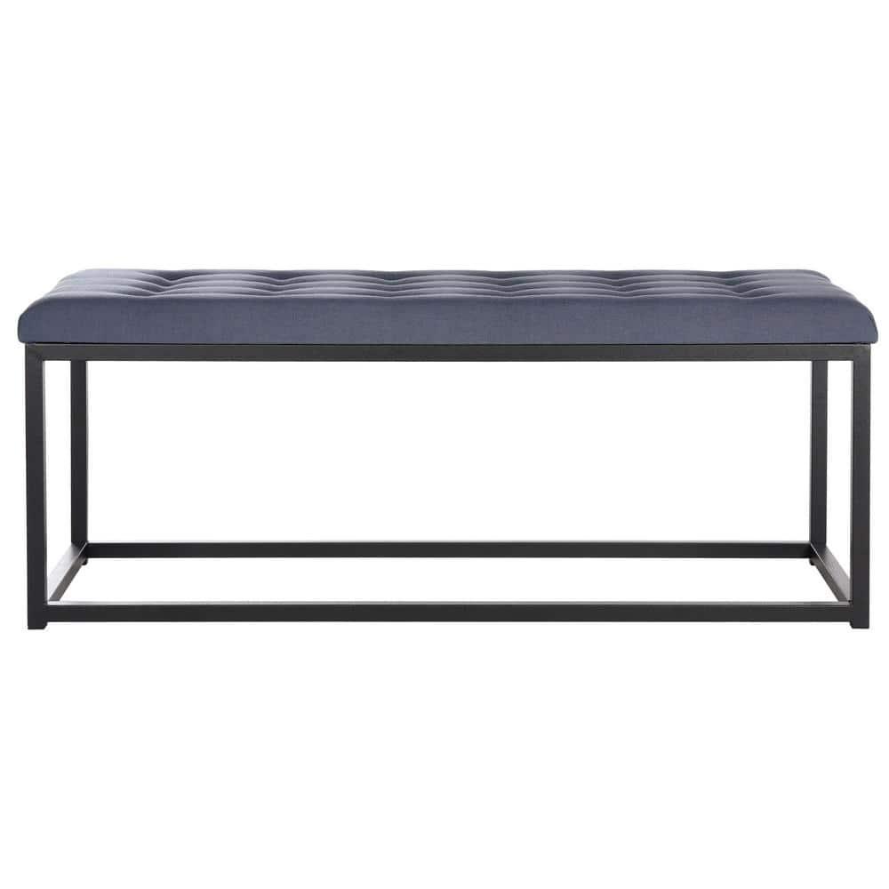 Reynolds Bench - Navy/Black - Safavieh