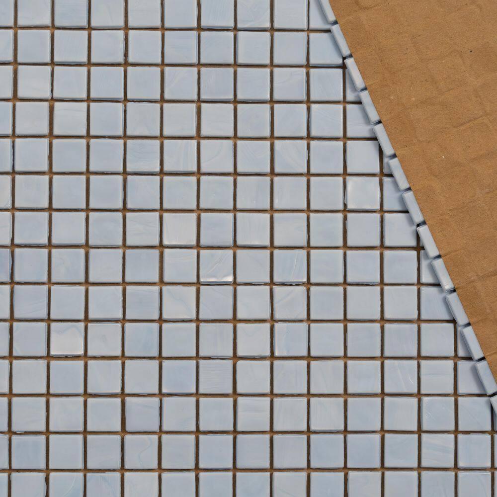 Skosh 0.6" x 0.6" Glass Grid Mosaic Wall & Floor Tile