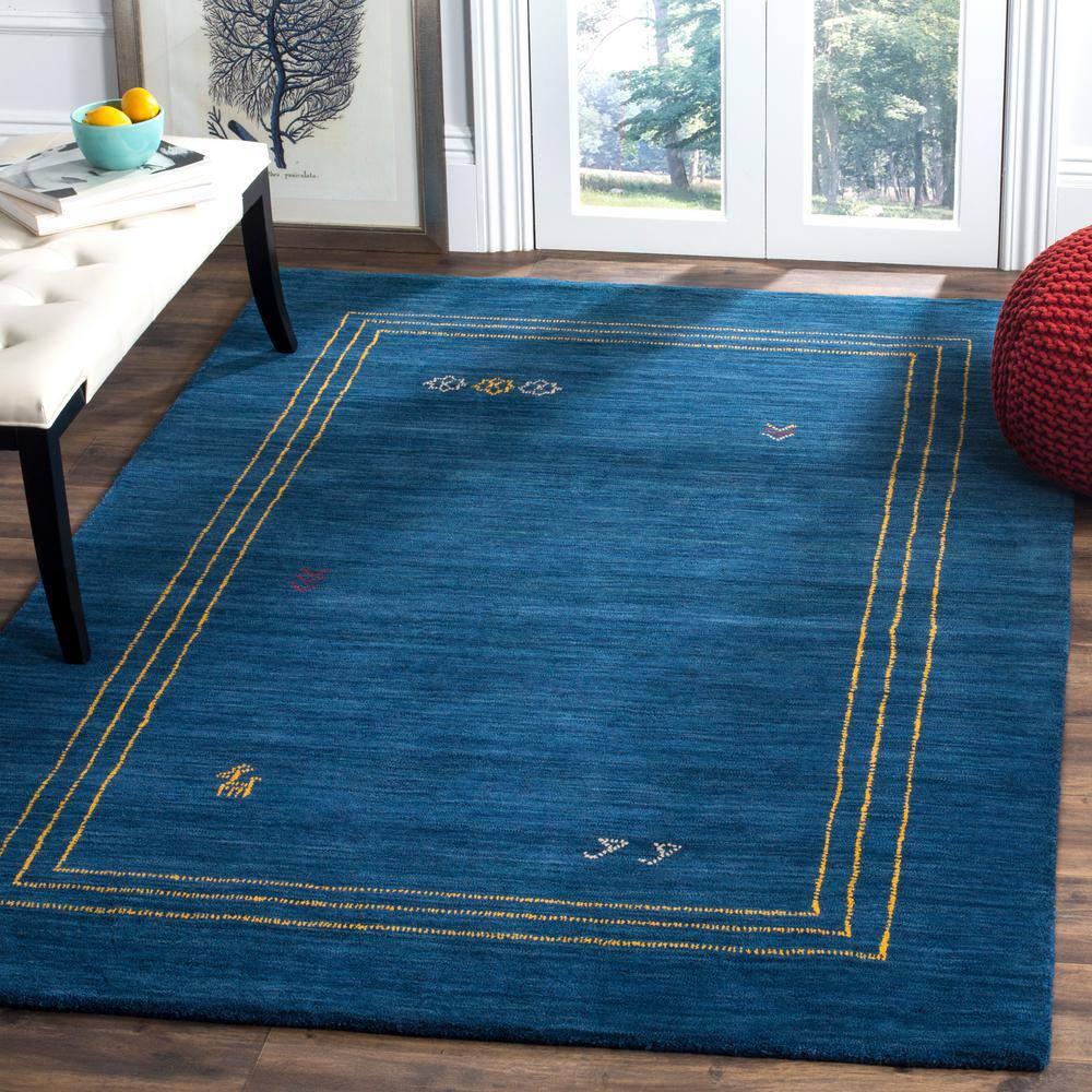 Himalaya HIM588 Hand Loomed Area Rug - Blue/Multi - 8'x10' - Safavieh.