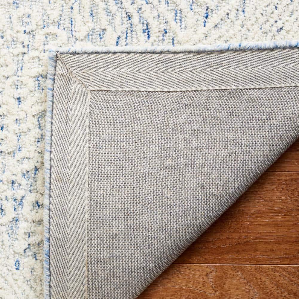 Ebony EBN105 Hand Tufted Indoor Area Rug - Blue/Ivory - 4'x6' - Safavieh