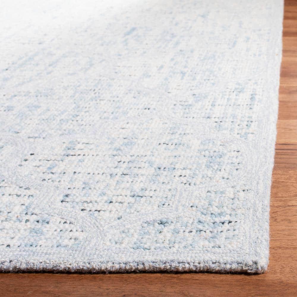 Abstract ABT474 Handmade Indoor Accent Rug - Ivory/Turquoise - 2'x3' - Safavieh