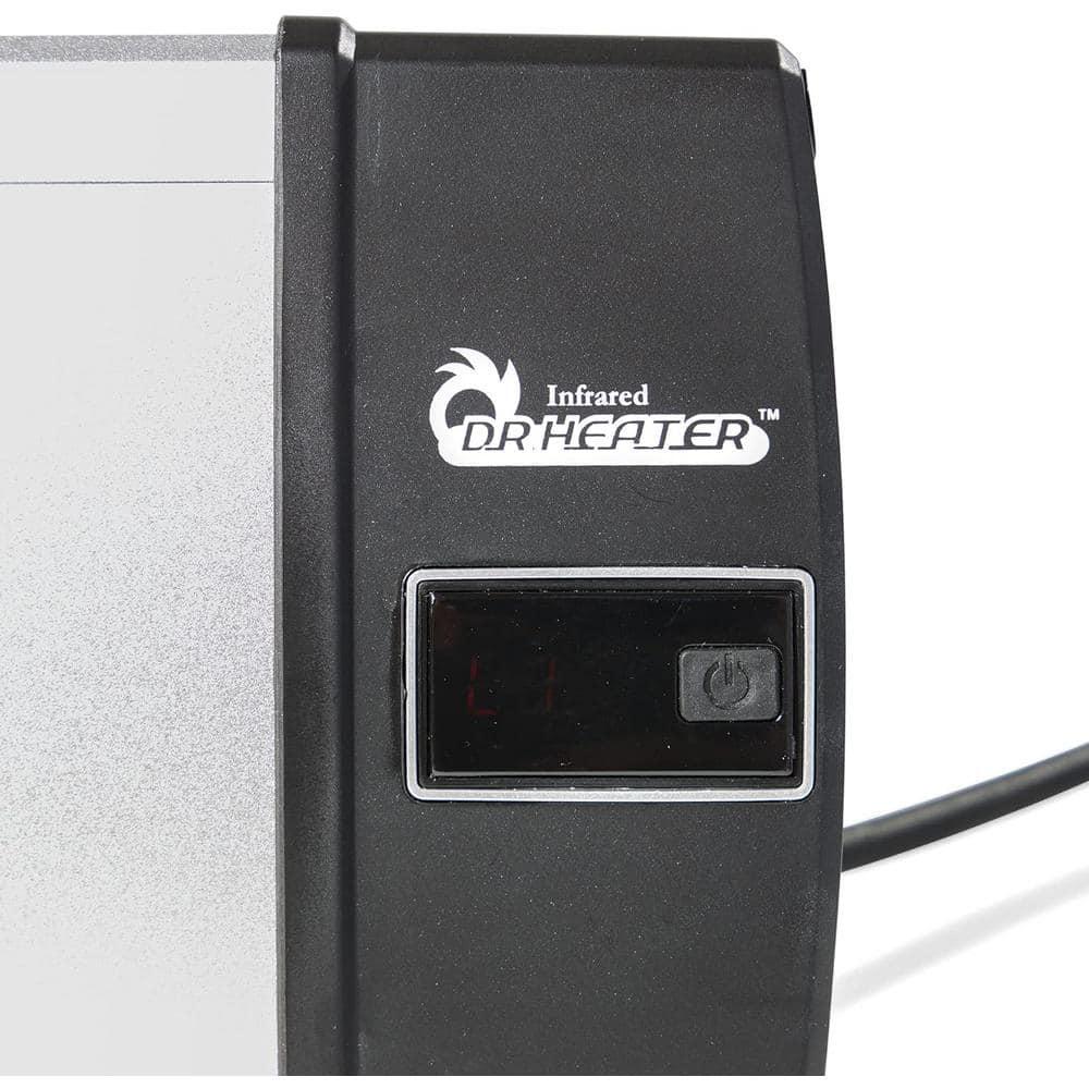 Dr Infrared Heater Carbon Infrared Patio Heater, Indoor and Outdoor (120V / 1500W, Silver)