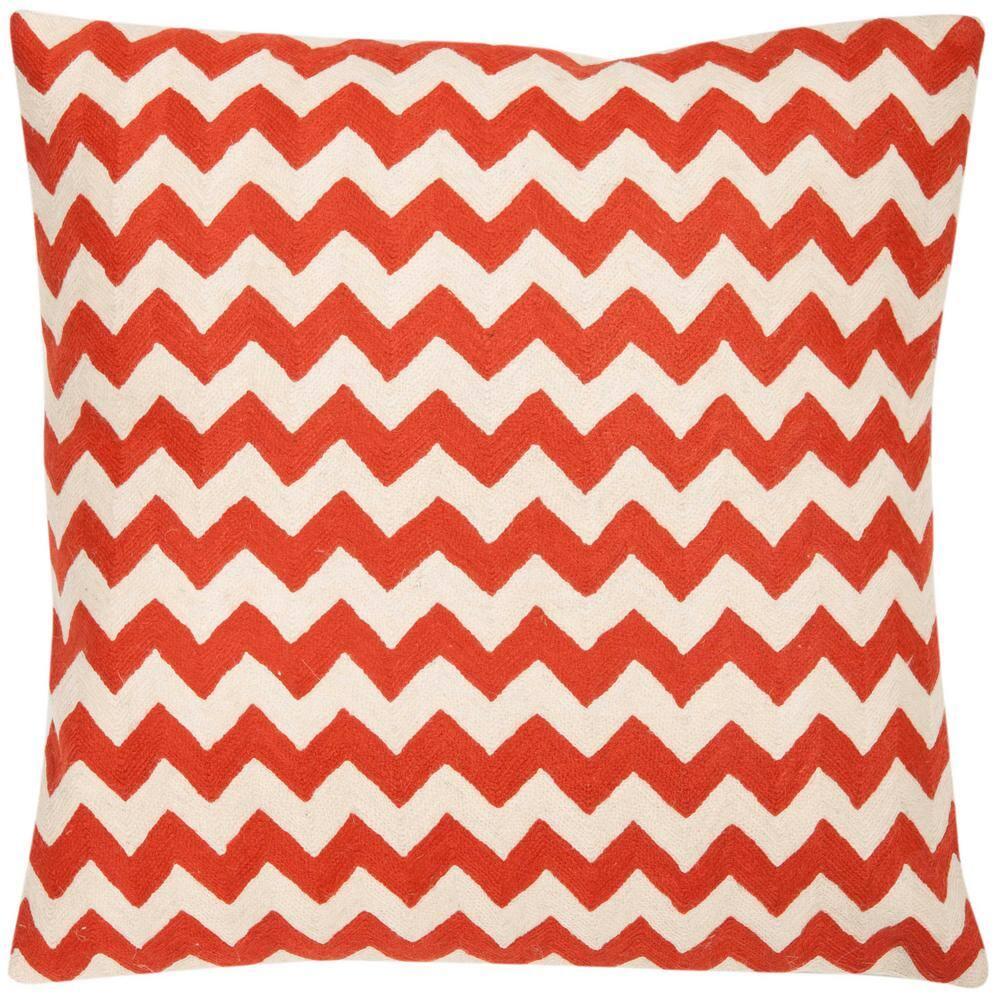 Safavieh Embroidered Canvas Reversible Throw Pillow (Set of 2)