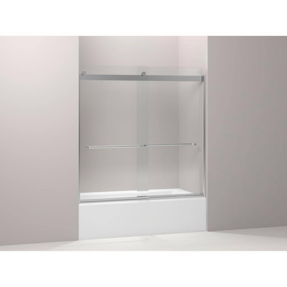 Levity 59.63" x 59.75" Bypass Bath Door with CleanCoat® Technology