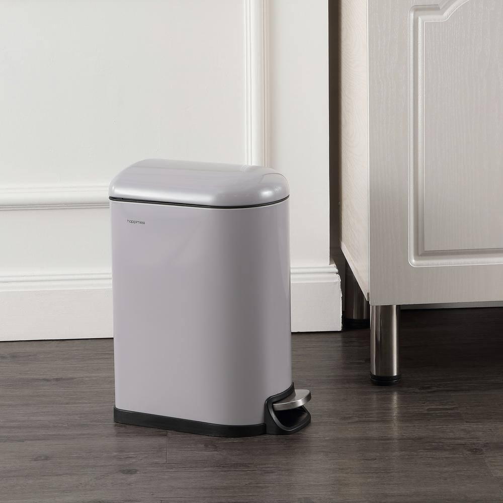 happimess Roland Steel Step On Trash Can