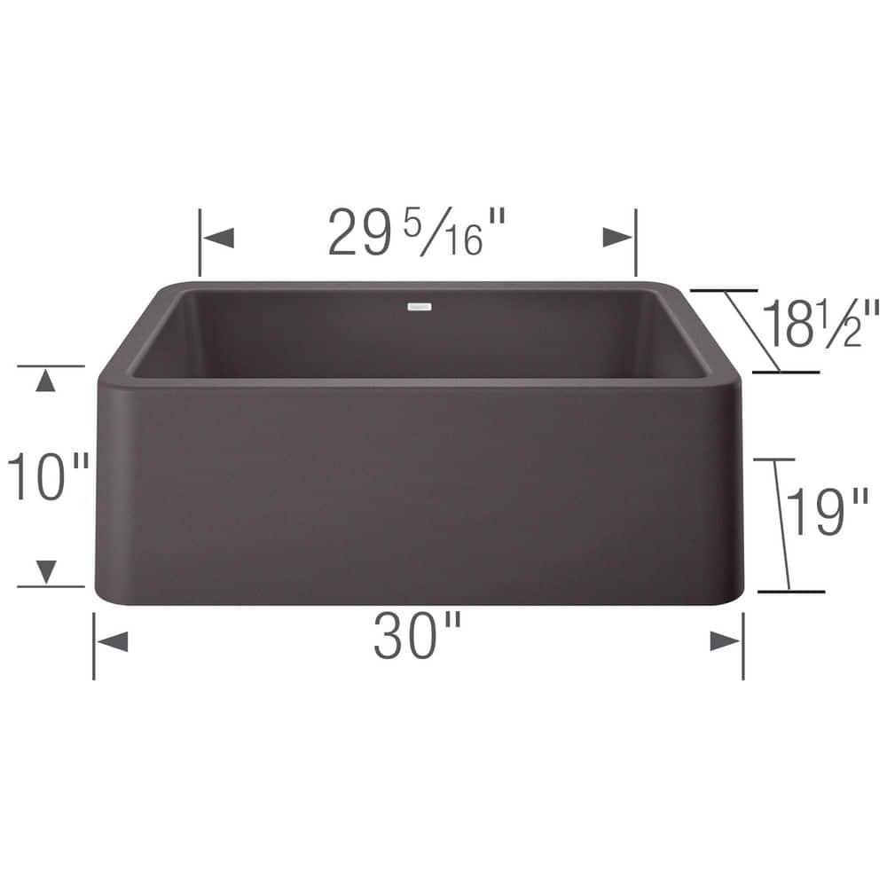 Ikon SILGRANIT 30" L x 19" W Farmhouse Sink