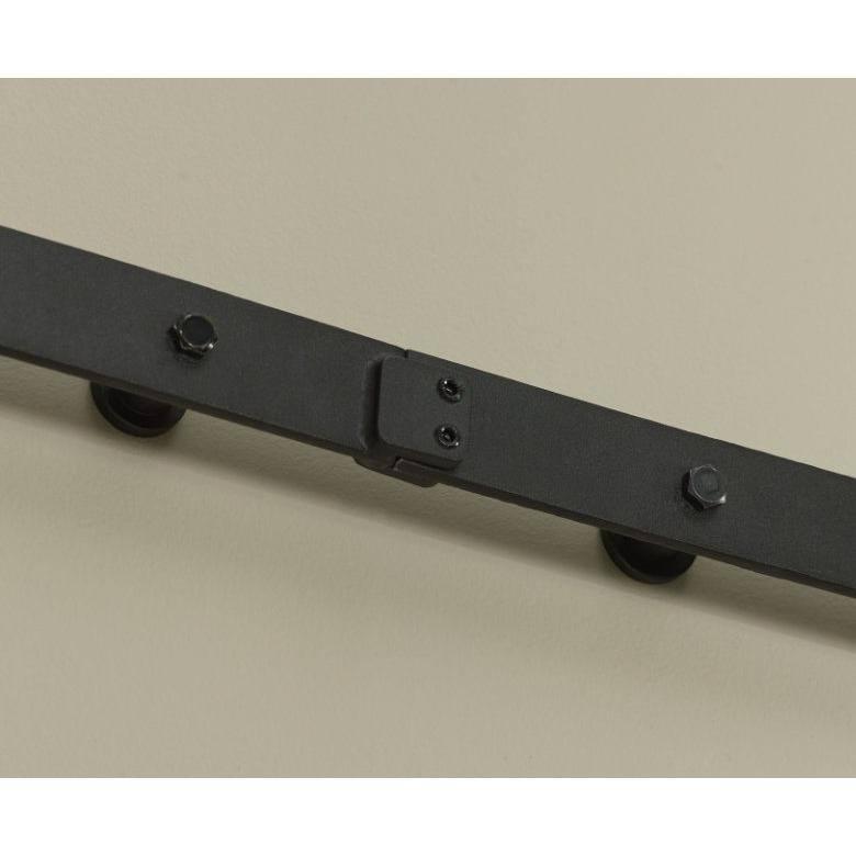 LTL Home Products Chevron PVC/Vinyl Millbrooke Barn Door with Installation Hardware Kit