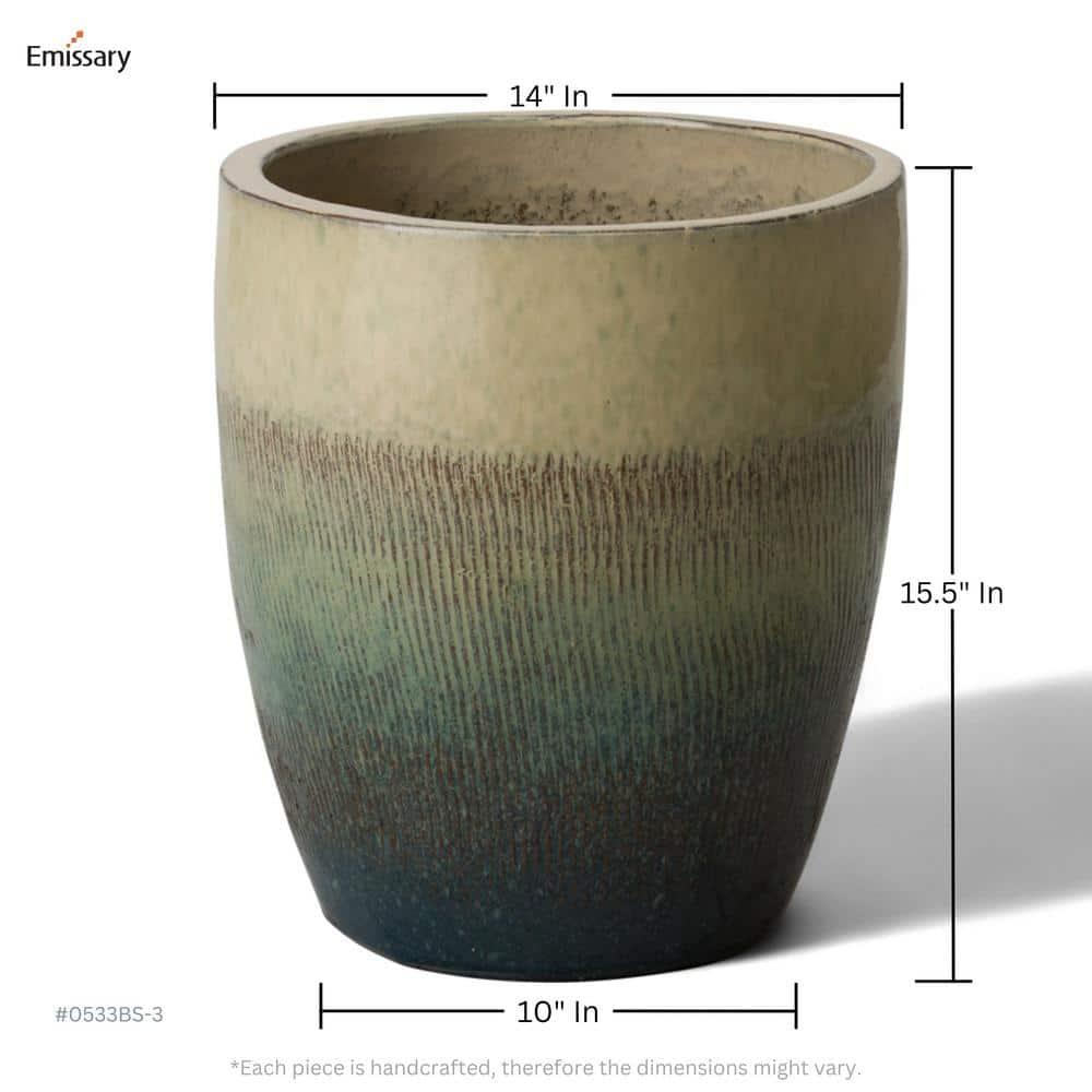 Emissary Bullet Planter 14" x 15.5" - Multi-Color