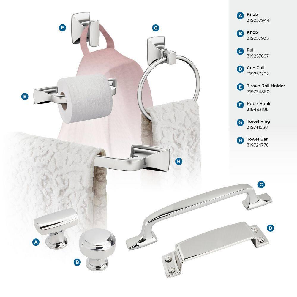 Amerock Highland Ridge Chrome Closed Towel Ring