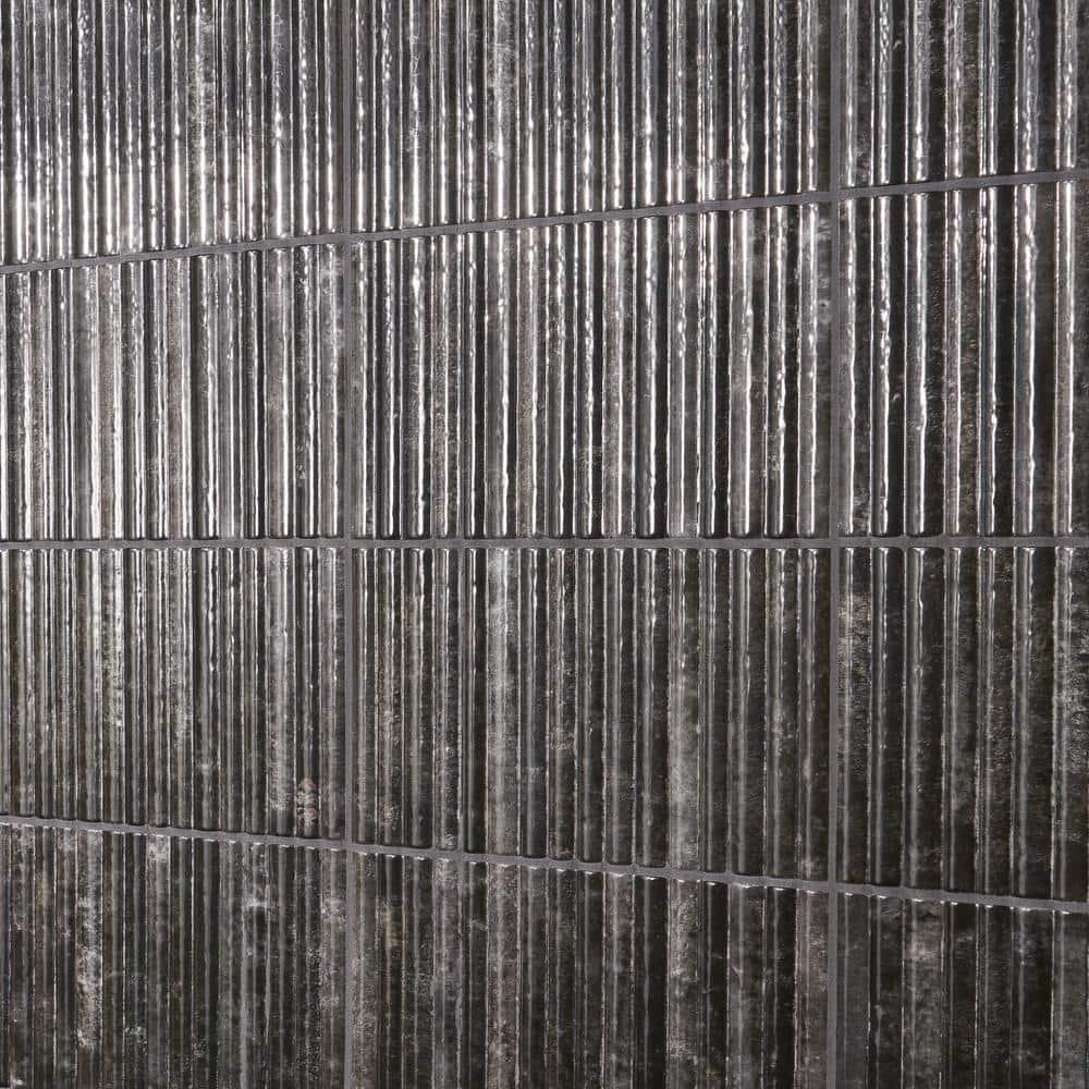 Canu 5.9 In. x 11.81 In. Polished Fluted Ceramic Subway Wall Tile (9.68 Sq. Ft. / Case)