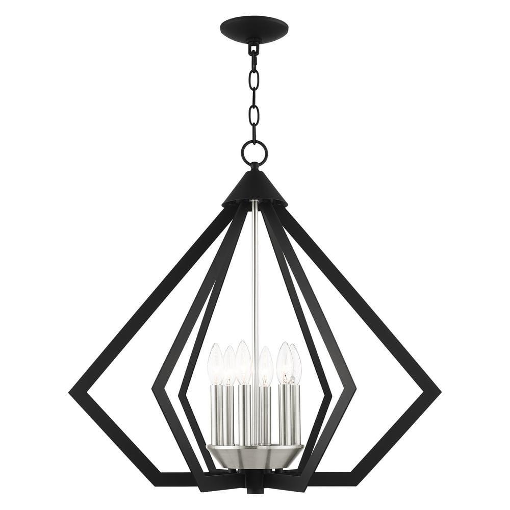 Livex Lighting Prism 6 - Light Chandelier in  Black