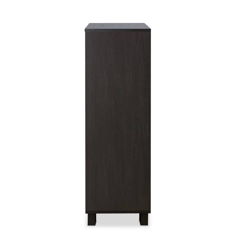 Acme Furniture 32" Eloy Decorative Storage Drawer White and Espresso: Wood Composite, 5-Drawer Organizer, Anti-Tip Hardware