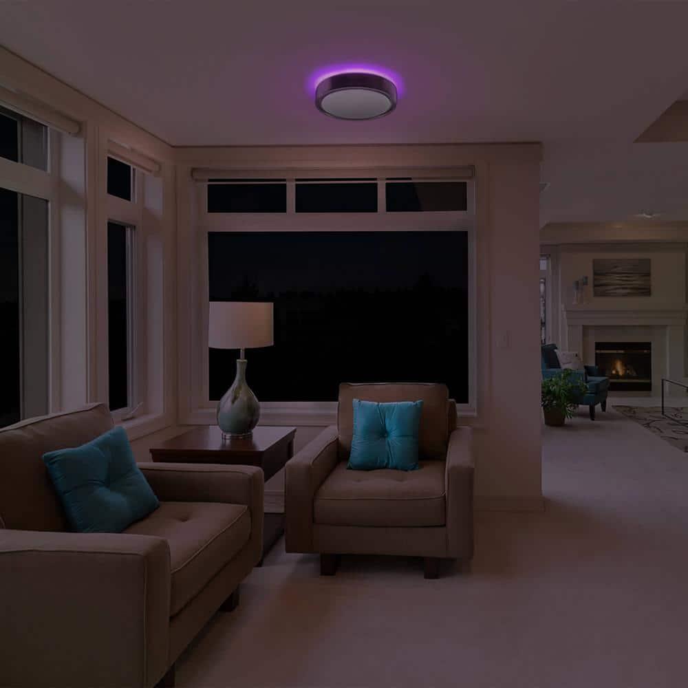 Koda KODA 14" LED Ceiling Light with Mood Lighting and Motion Sensor