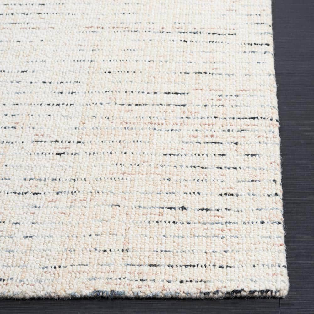 Abstract ABT468 Handmade Indoor Area Rug - Ivory/Blue - 4'x6' - Safavieh